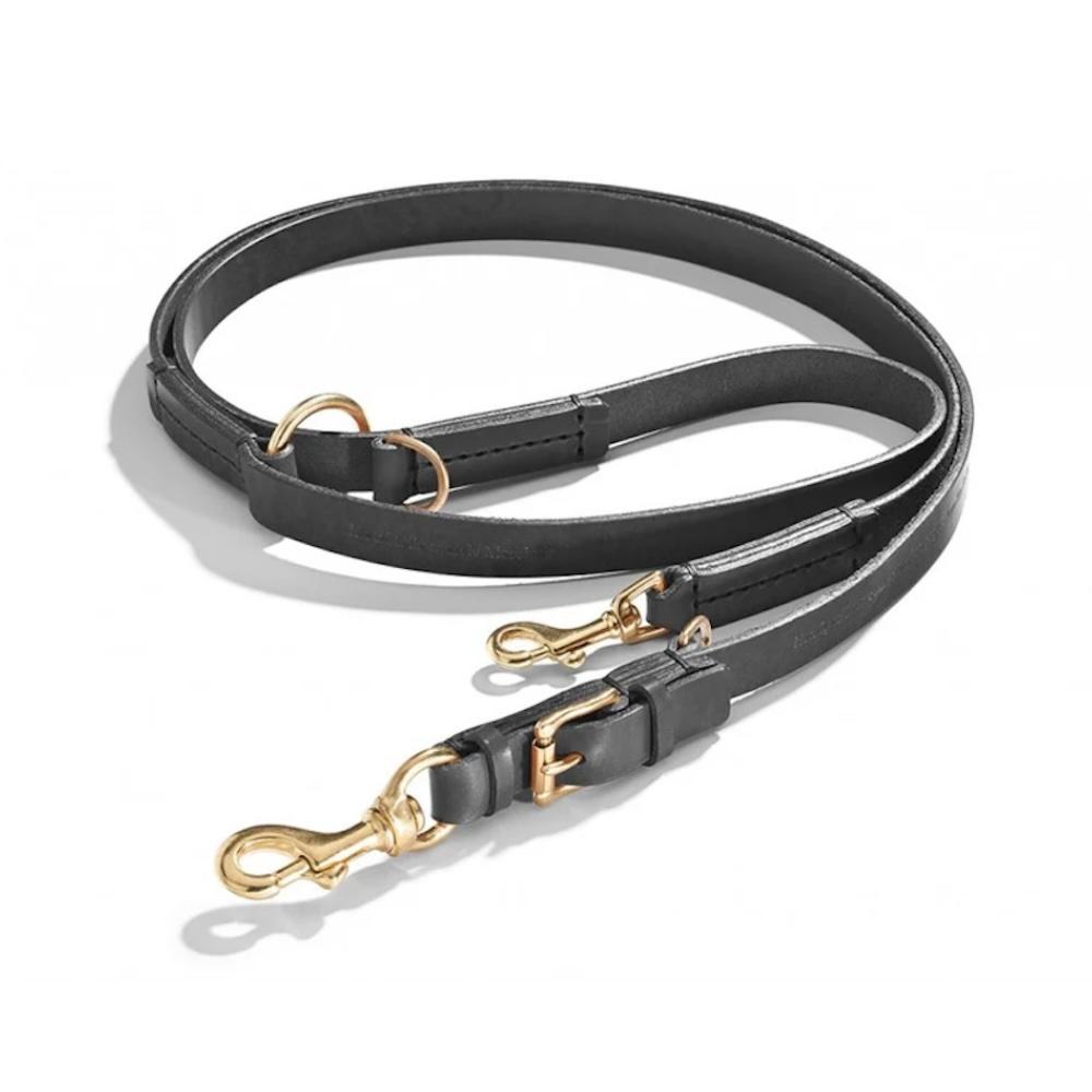 Schroeder`s HundeLeine OLD SCHOOL 2.0m black | pflanzlich gegerbtes Leder
